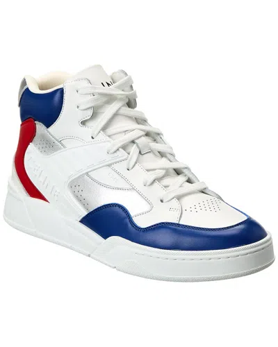 Celine Ct-06 Leather High-top Sneaker In White