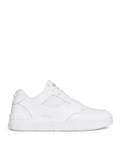 Celine Ct-09 Low Trainer Sneaker In Calfskin And Mesh In White