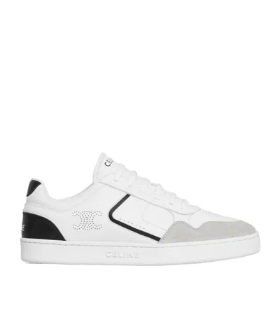 Celine Ct-10 Round Head And Low Top Casual Shoes In White