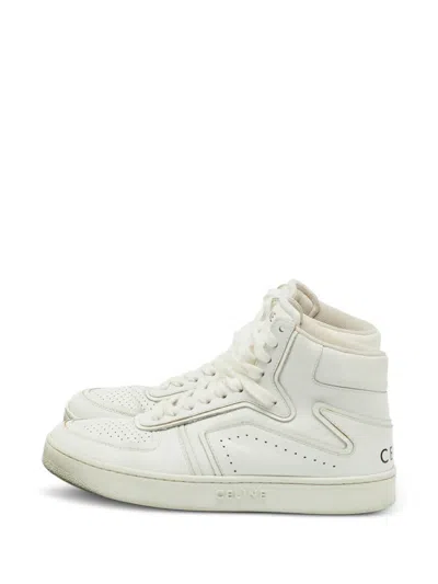 Pre-owned Celine Ct-01 Z High-top Sneakers In Neutral