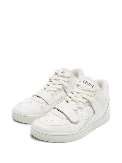 Pre-owned Celine Ct-02 Touch-strap Sneakers In White