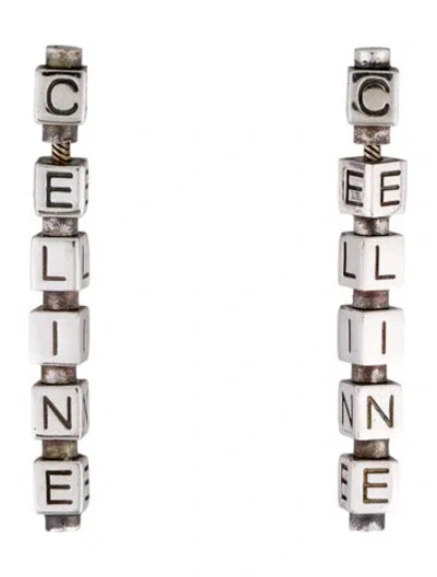 Pre-owned Celine Cube Drop Earrings In Multi