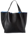 Celine Cube Medium Leather Tote In Black