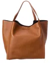 Celine Cube Medium Leather Tote In Red