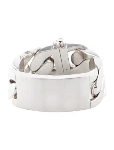 Pre-owned Celine Curb Link Id Bracelet, 7.75" In Multi