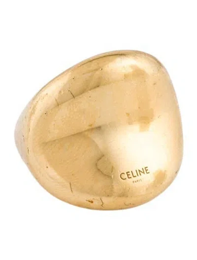 Pre-owned Celine Curved Cocktail Ring In Multi