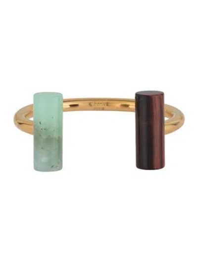 Pre-owned Celine Cylinder Cuff Bracelet, 6" In Multicolor