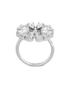 Celine Daisy Flower Ring In Gray