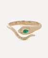 Celine Daoust 14ct Gold Cobra Emerald And Diamond Ring