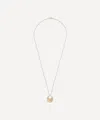 Celine Daoust 14ct Gold Five Diamonds Moon Crescent Pendant Necklace