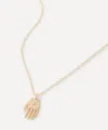 Celine Daoust 14ct Gold Mini Dharma's Hand Pendant Necklace
