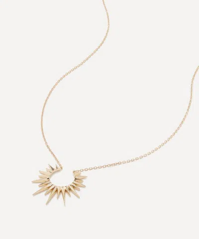Celine Daoust 14ct Gold Small Sun Pendant Necklace