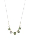 Celine Daoust 14k Yellow Gold Tourmaline And Diamond Necklace In Gold