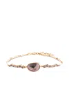 Celine Daoust 14kt Rose Gold Diamond And Tourmaline Bracelet In Pink