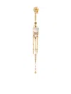 Celine Daoust 14kt Yellow Gold Moon Stone And Diamond Earring In Gold