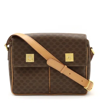 Pre-owned Celine Dark Brown Light Brown Pvc Leather Shoulder Bag () In Dark Brown, Light Brown