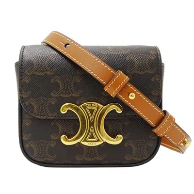 Pre-owned Celine Dark Brown Pvc Shoulder Bag ()