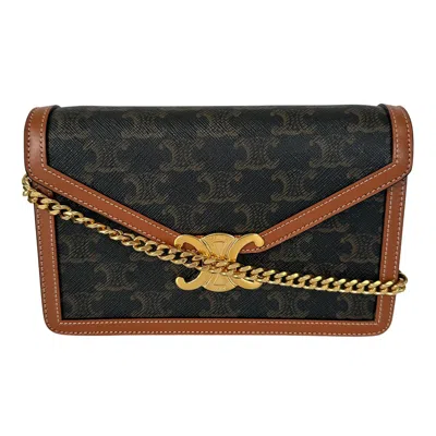 Pre-owned Celine Dark Brown Pvc Shoulder Bag ()