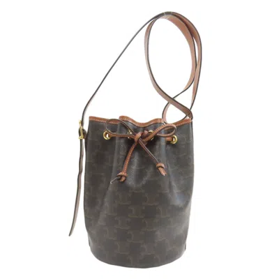Pre-owned Celine Dark Brown Pvc Shoulder Bag ()