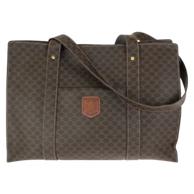 Pre-owned Celine Dark Brown Pvc Shoulder Bag Tote Bag ()