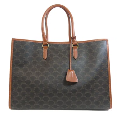 Pre-owned Celine Dark Brown Pvc Tote Bag ()