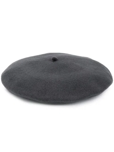 Celine Dark Grey Knitted Beret Hat