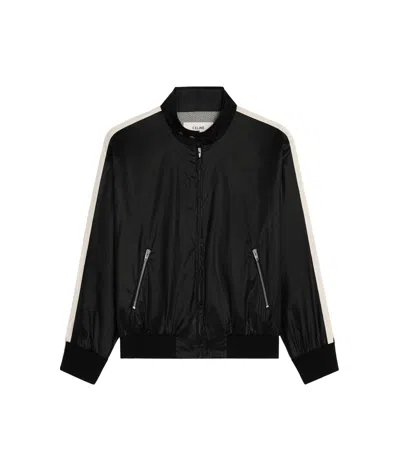 Celine Dash Snow Blouson Jacket In Lightweight Nylon In Black