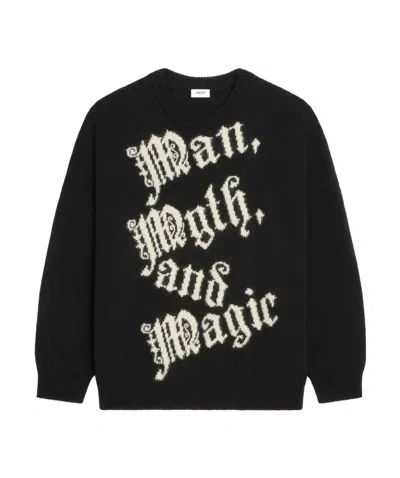 Celine Dash Snow Woolen Round Neck Sweater In Black