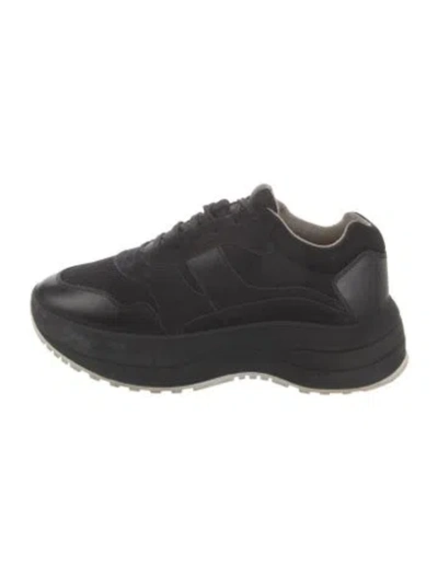 Pre-owned Celine Delivery Chunky Sneakers In Black/white