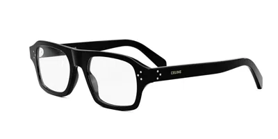 Celine Demo Square Ladies Eyeglasses Cl501371 001 51 In Black