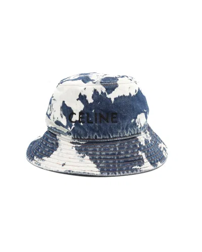 Pre-owned Celine Céline Denim Bucket Hat