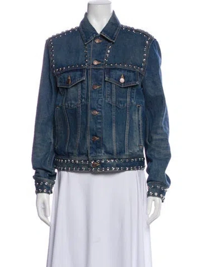 Pre-owned Celine Denim Jacket In Blue