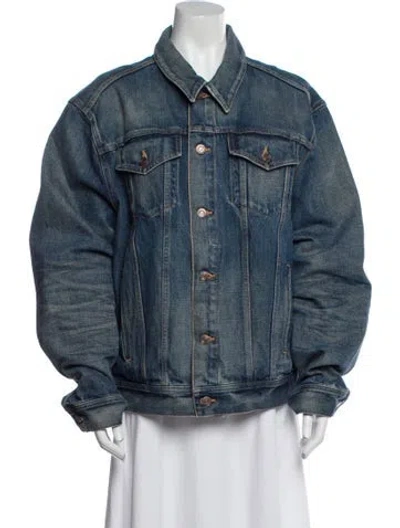 Pre-owned Celine Denim Jacket In Blue