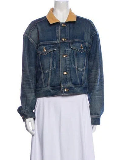 Pre-owned Celine Denim Jacket In Blue