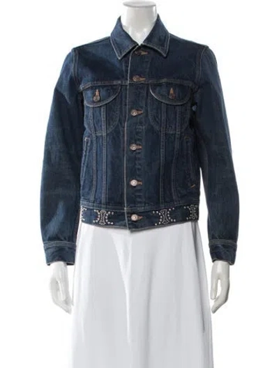 Pre-owned Celine Denim Jacket In Blue