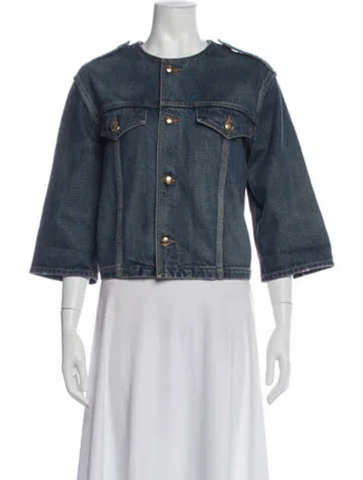 Pre-owned Celine Denim Jacket In Blue