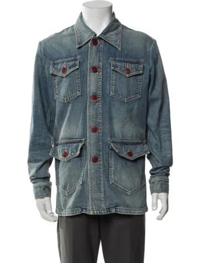 Pre-owned Celine Denim Jacket In Blue