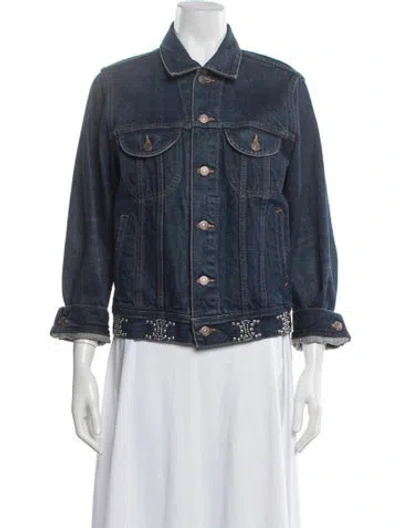 Pre-owned Celine Denim Jacket In Blue