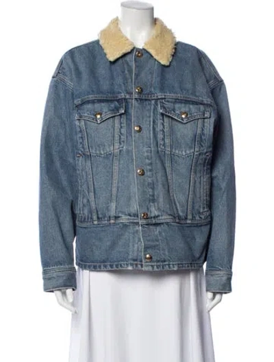 Pre-owned Celine Denim Jacket In Blue