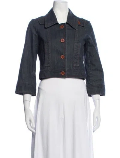 Pre-owned Celine Denim Jacket In Blue