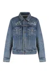 Celine Vintage Inspired Denim Jacket Pockets In Blue