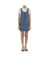 Celine Denim Mini Jumpsuit In Blue