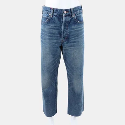 Pre-owned Celine Denim Pants 66 In Blue
