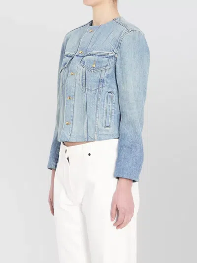 Celine Denim Regular-fit Jacket In Blue