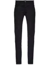 Celine Mid-rise Skinny Jeans In Black Denim For Women