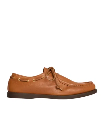 Celine Derby In Calfskin In Brown
