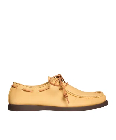 Celine Derby In Calfskin In Nude