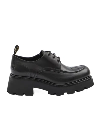 Celine Derby Lace-ups In Black
