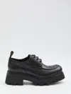 Celine Triomphe Leather Derby In Black