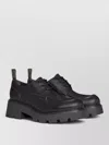 Celine Derby Triomphe Chunky Sole Pull Tab In Black